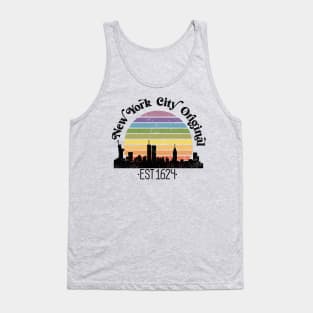 New York City Original Vintage Rainbow Tank Top